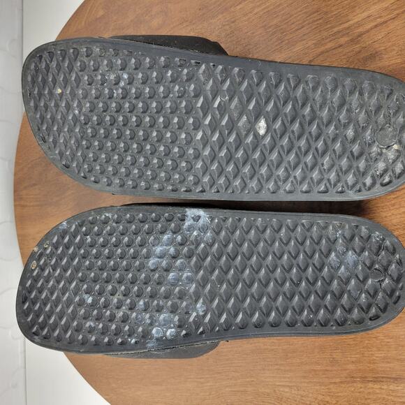 Vans Slides La Costa Sandals 11 Pride Black Logo Synthetic Nubuck Slip On - Picture 4 of 10